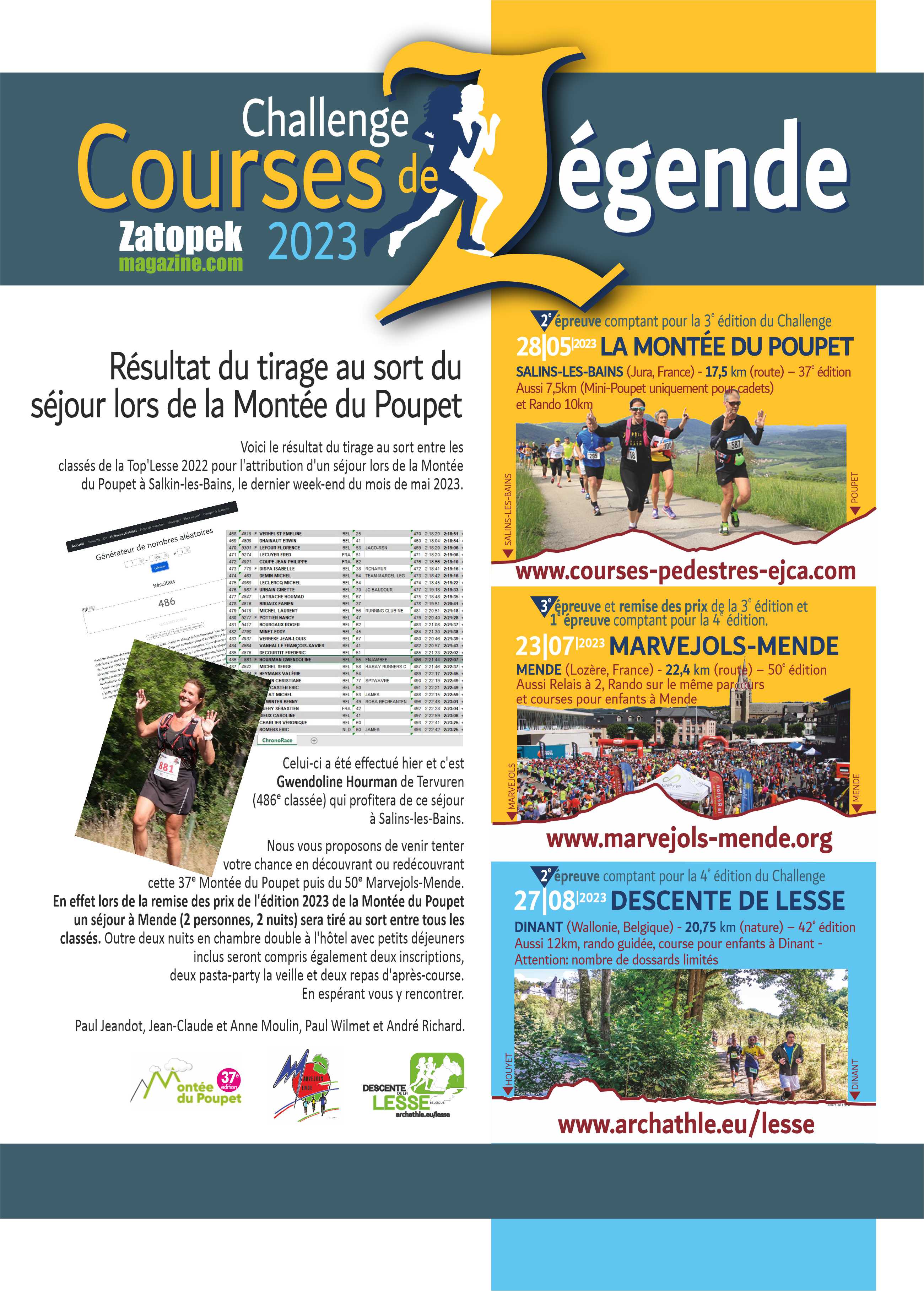 Resultat tirage au sort CCL 2023